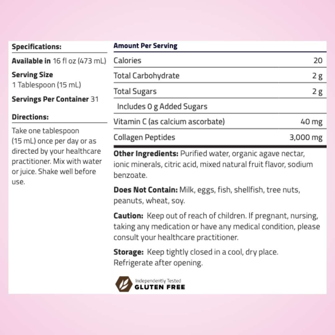 Cheers to Collagen Liquid (Collagen Peptides)