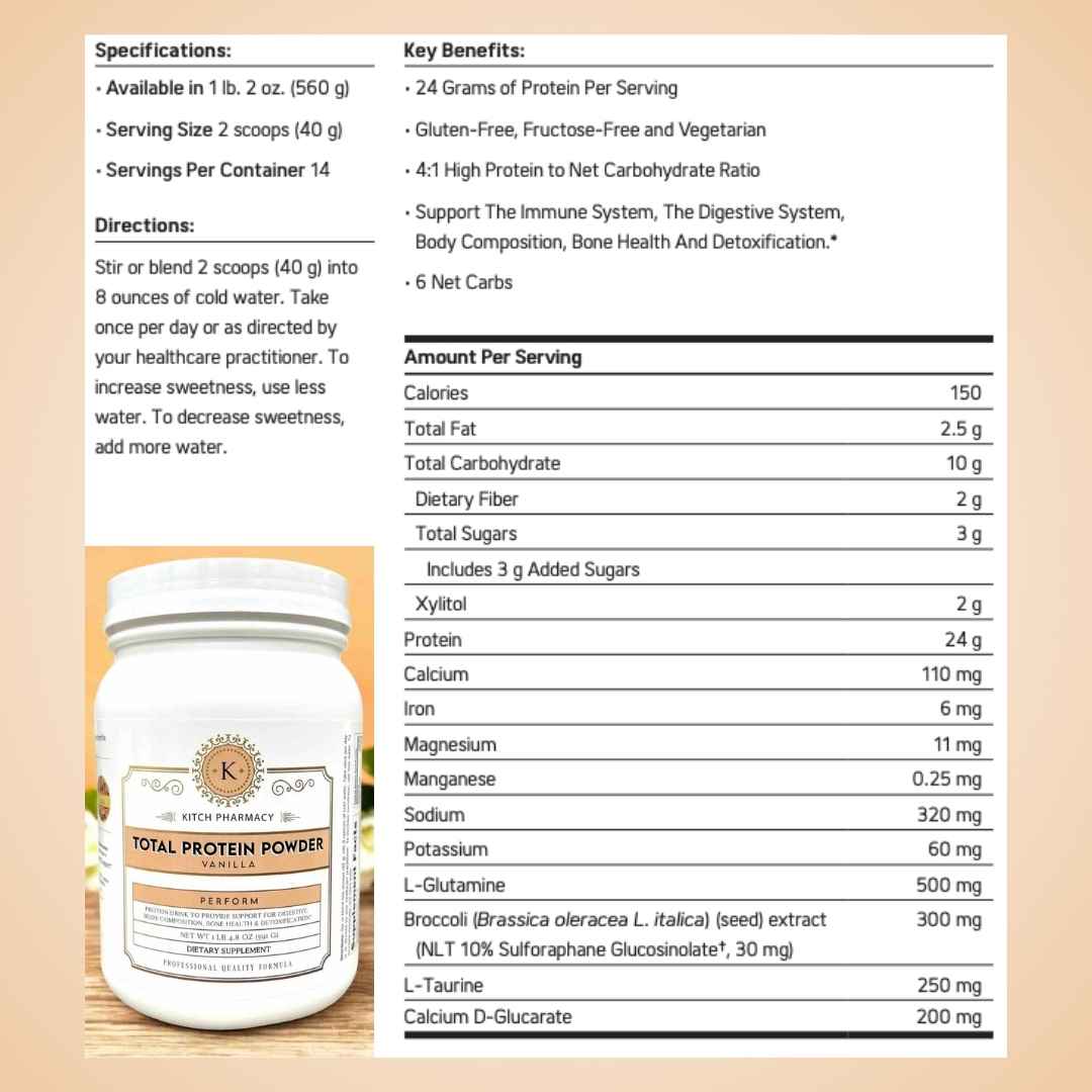 Total Protein Powder: Vanilla