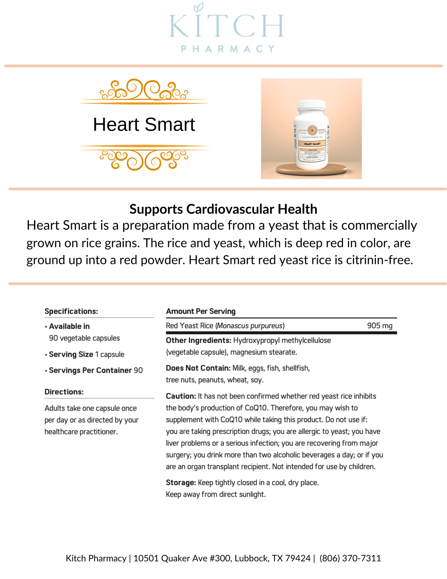 HEART SMART (Heart Health) - Kitch Pharmacy