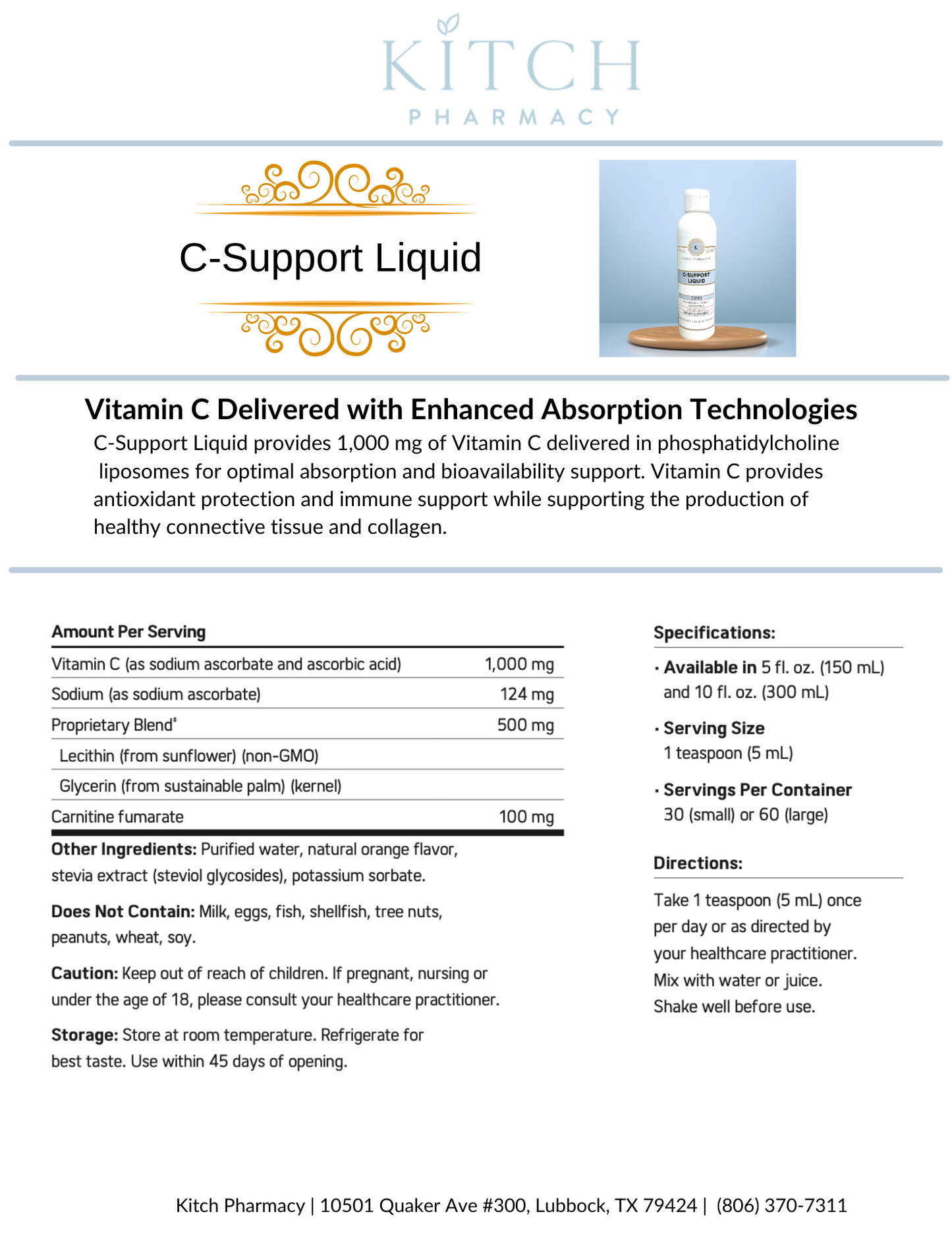 C-GLEE LIQUID (Vitamin C for Optimal Absorption)