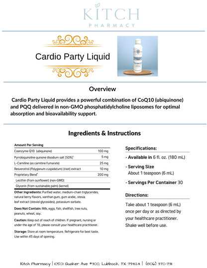 CARDIO PARTY LIQUID (Liquid CoQ10)