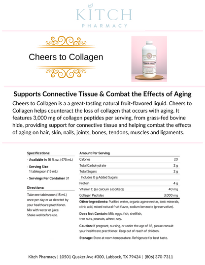 CHEERS TO COLLAGEN LIQUID (Collagen Peptides for Youthful Support)