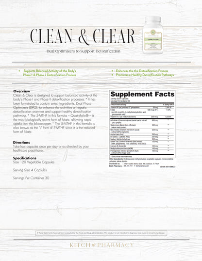 CLEAN & CLEAR (Detoxification & Liver Health)