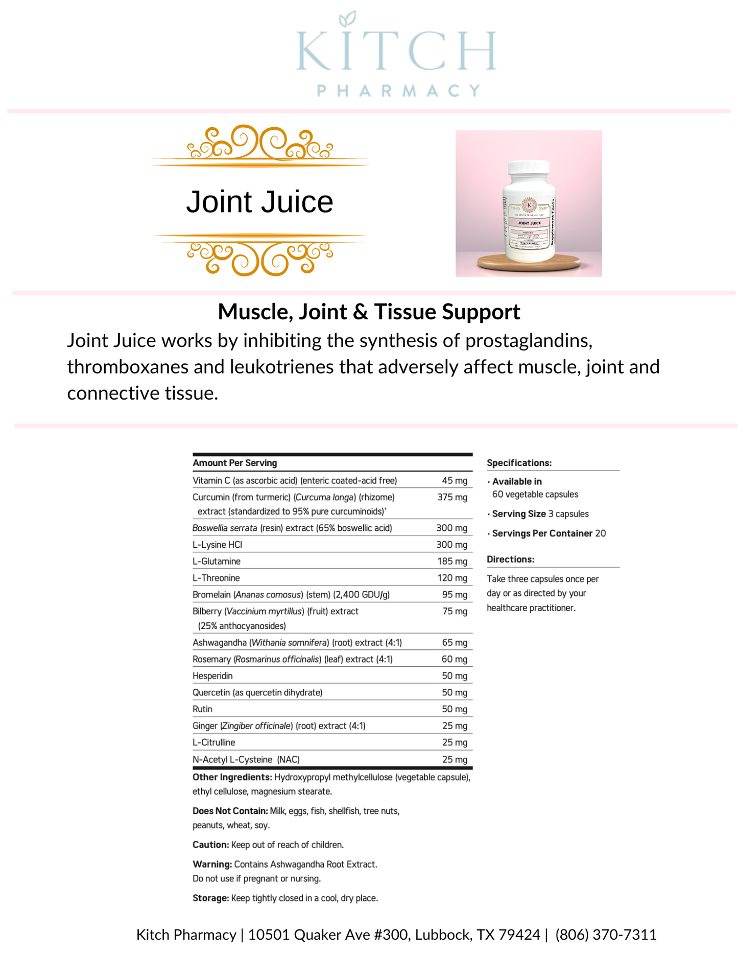 JOINT JUICE (Joint & Muscle Support)