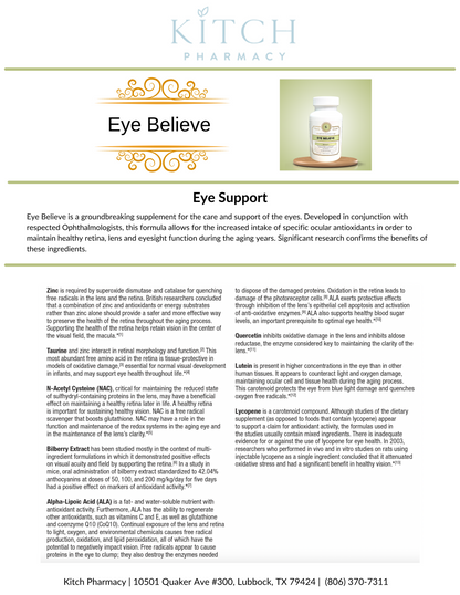 EYE BELIEVE (Eye Health Supplement)