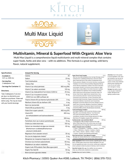 MULTI MAX LIQUID (Multivitamin & Superfood Formula)