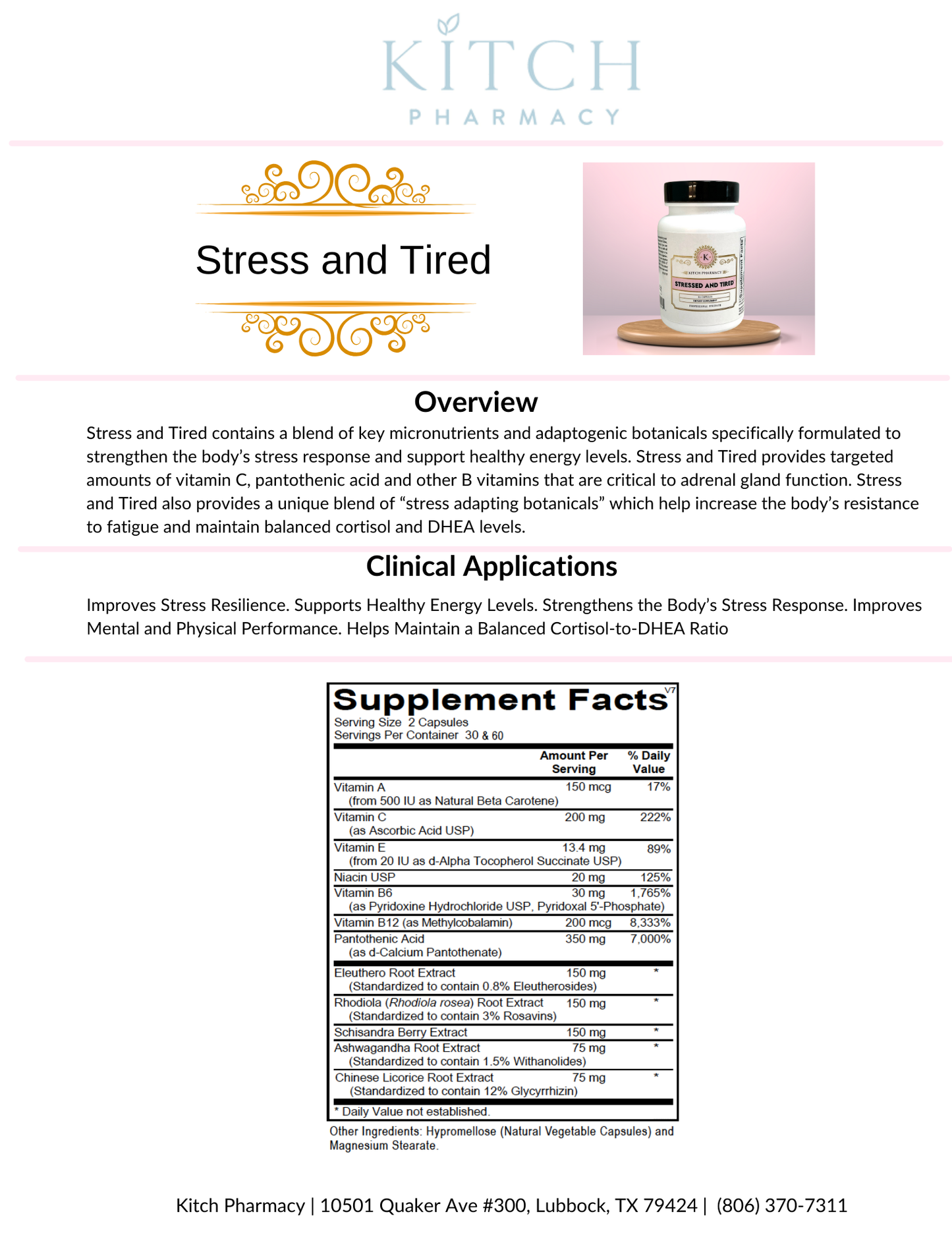 Stressed & Tired (Advanced Adrenal Support)