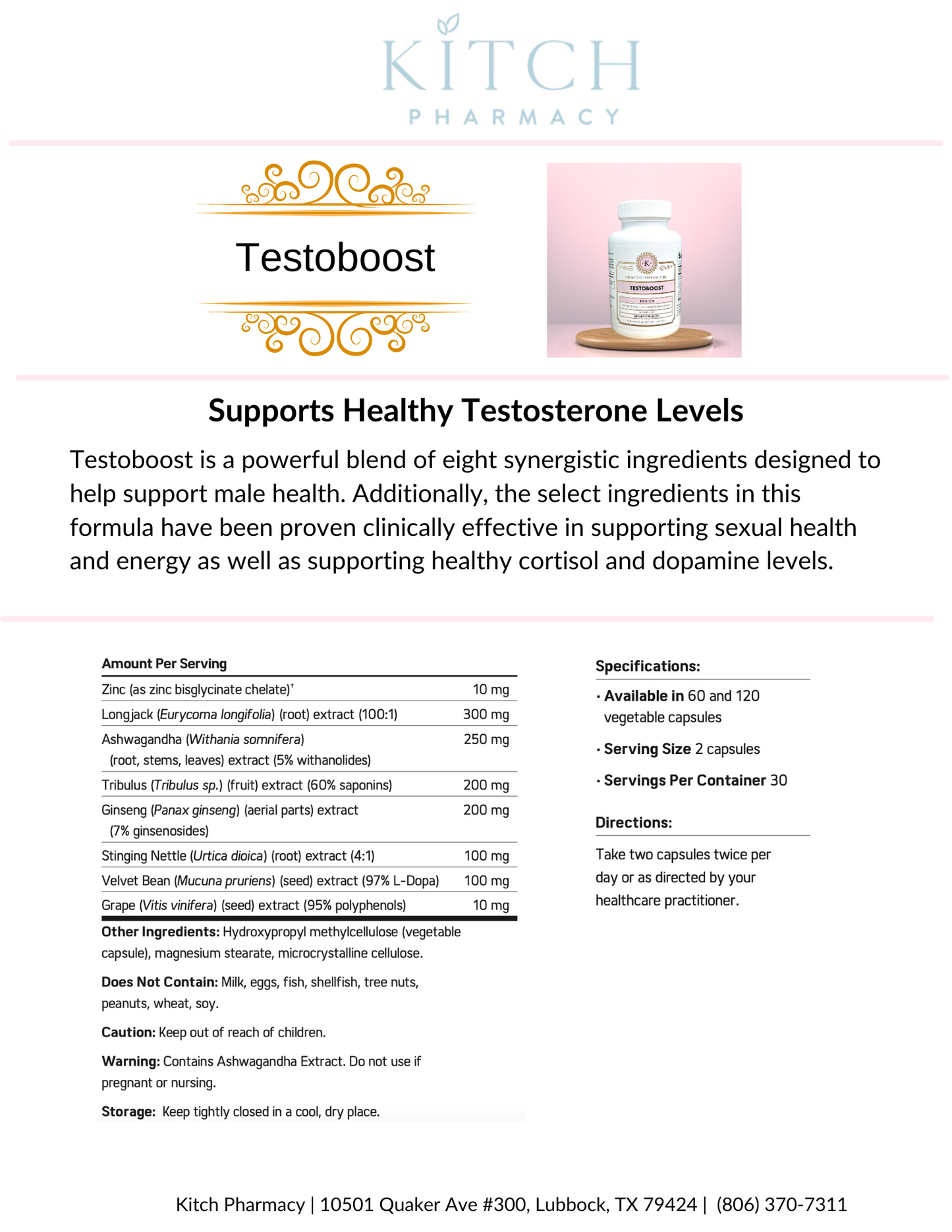 TESTOBOOST (Optimize Male Health and Vitality)