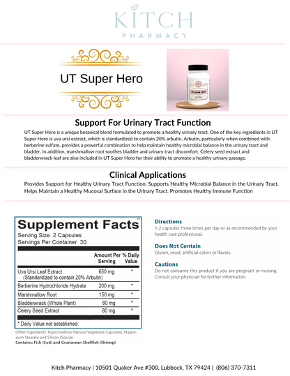 UT SUPER HERO (Support for Urinary Tract Health)