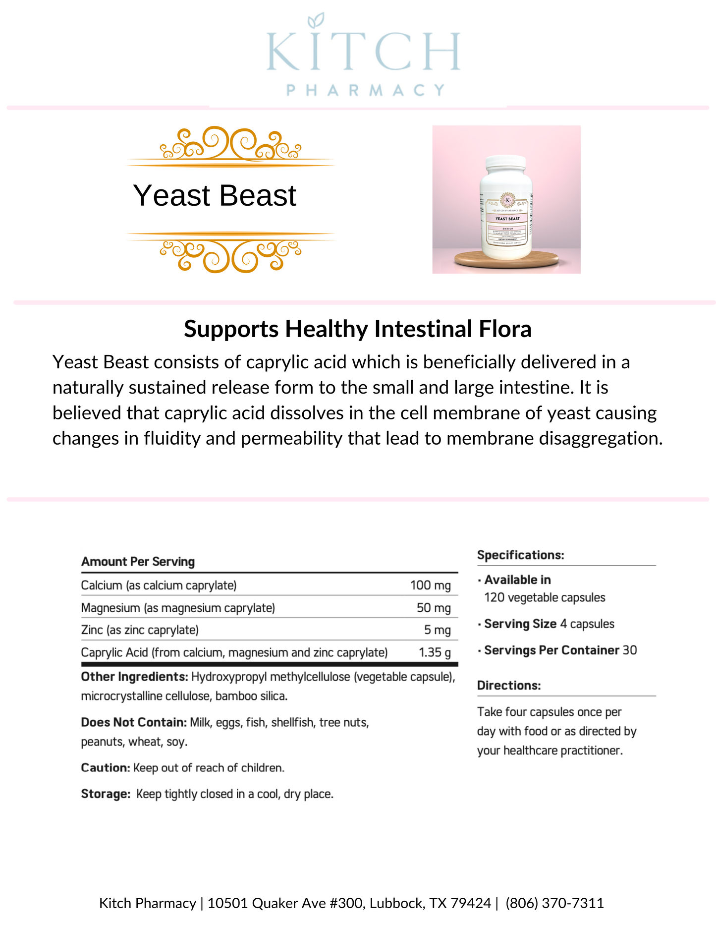 YEAST BEAST (Your Digestive Health Ally)