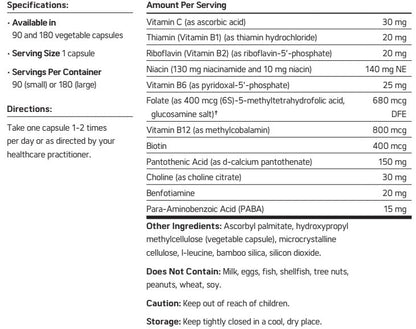 B FAST (Adrenal & Stress Support) - Kitch Pharmacy