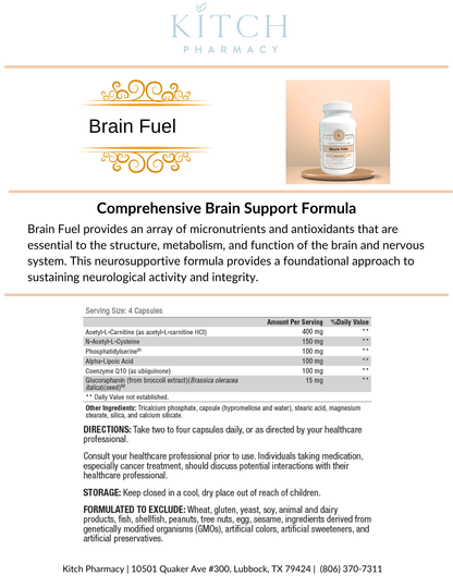 BRAIN FUEL (Enhance Brain Function & Support Memory) - Kitch Pharmacy