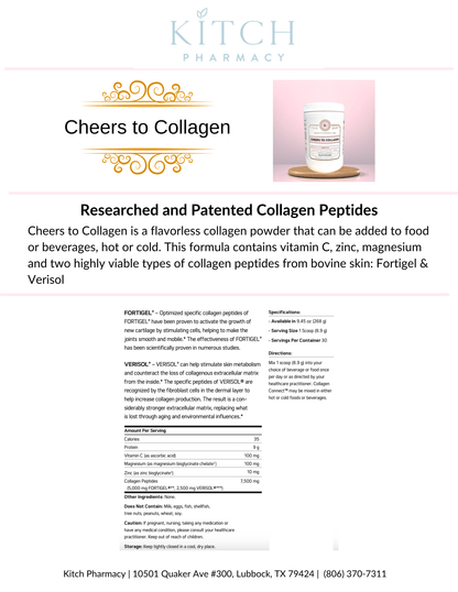 CHEERS TO COLLAGEN POWDER (Joint & Skin Health) - Kitch Pharmacy