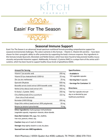 EASIN' FOR THE SEASON (Immune Support) - Kitch Pharmacy