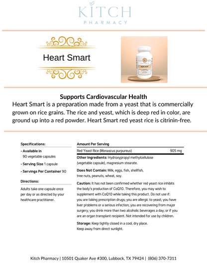 HEART SMART (Heart Health) - Kitch Pharmacy