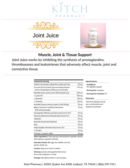 JOINT JUICE (Joint & Muscle Support) - Kitch Pharmacy