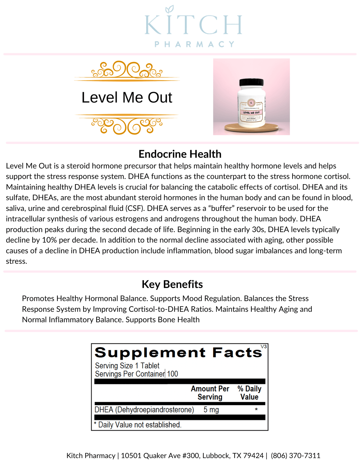 LEVEL ME OUT (Hormonal Balance) - Kitch Pharmacy