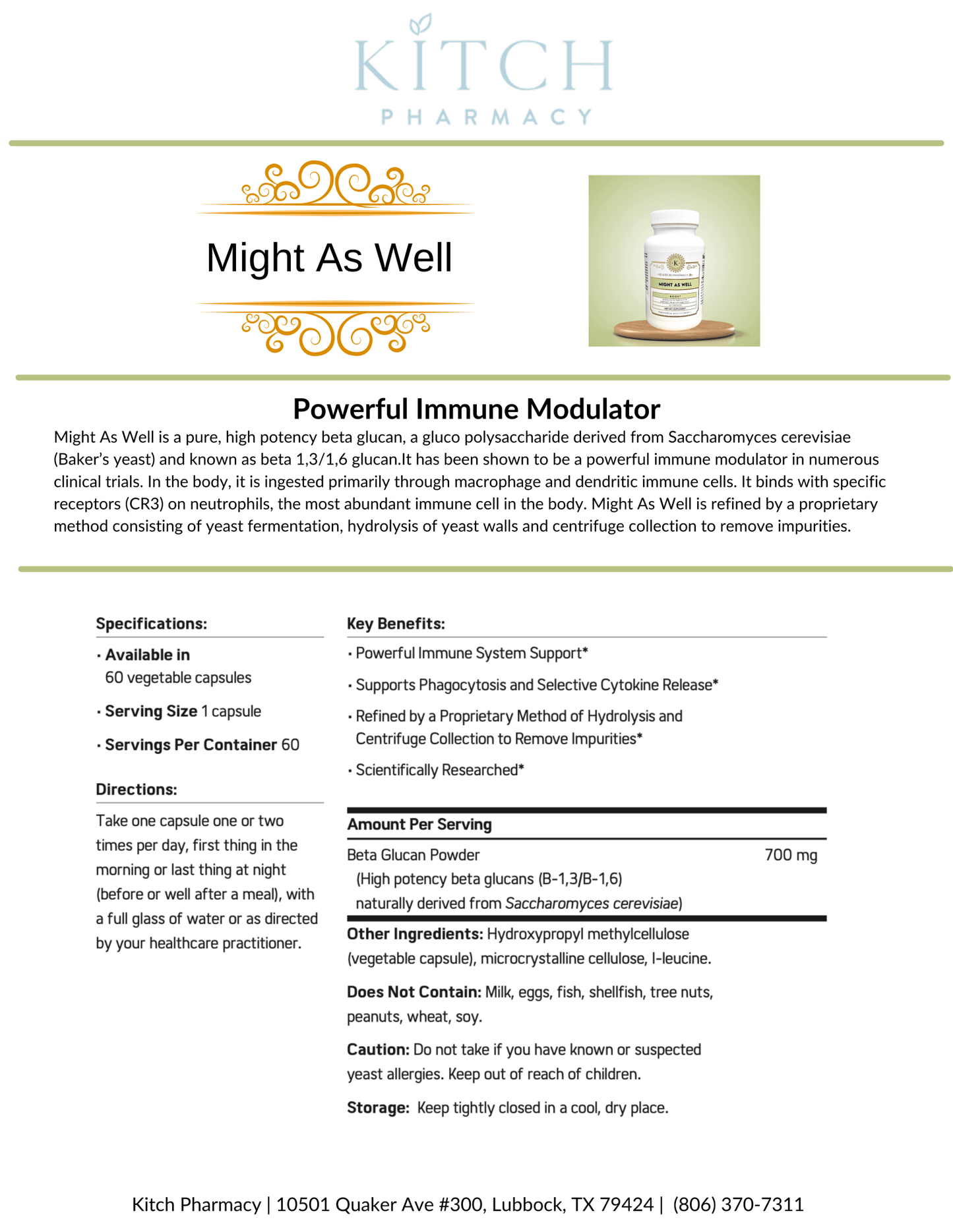 MIGHT AS WELL (Advanced Immune Support) - Kitch Pharmacy