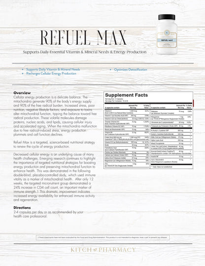 REFUEL MAX (Mitochondrial Support for Energy) - Kitch Pharmacy