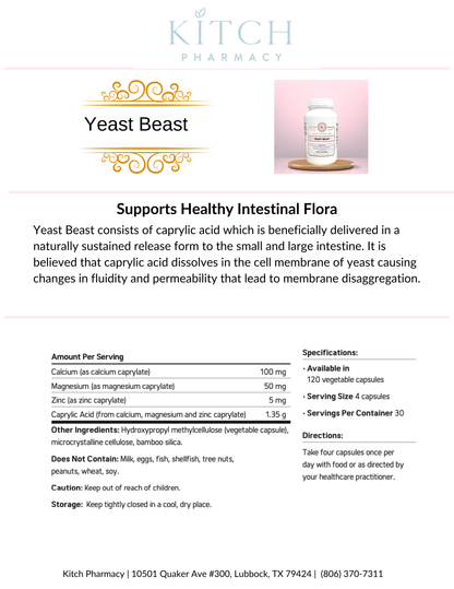 YEAST BEAST (Your Digestive Health Ally) - Kitch Pharmacy